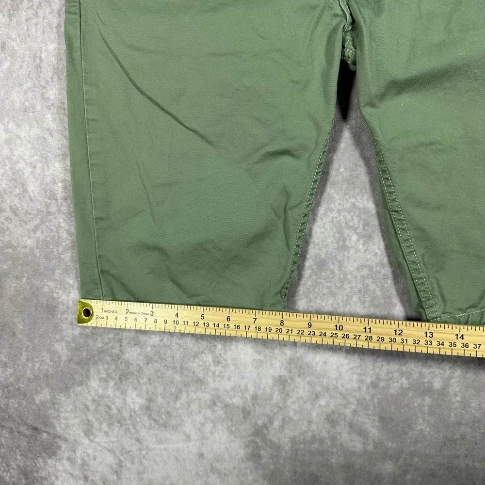 Levis 511 Slim Fit Shorts Mens 36 Olive Green Cotton Twill Casual Summer 5Pocket